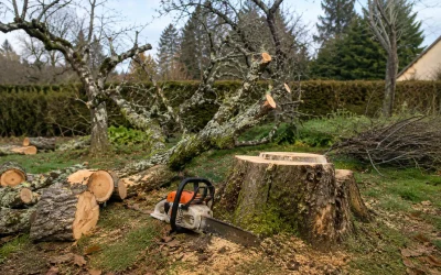 Abattage arbre fruitier Limoges : technique et tarifs