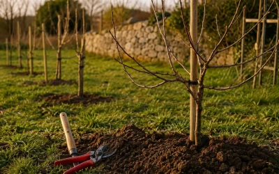 Taille de formation jeune arbre fruitier : les bases
