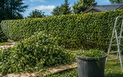 Prix taille haie avec évacuation : le vrai calcul